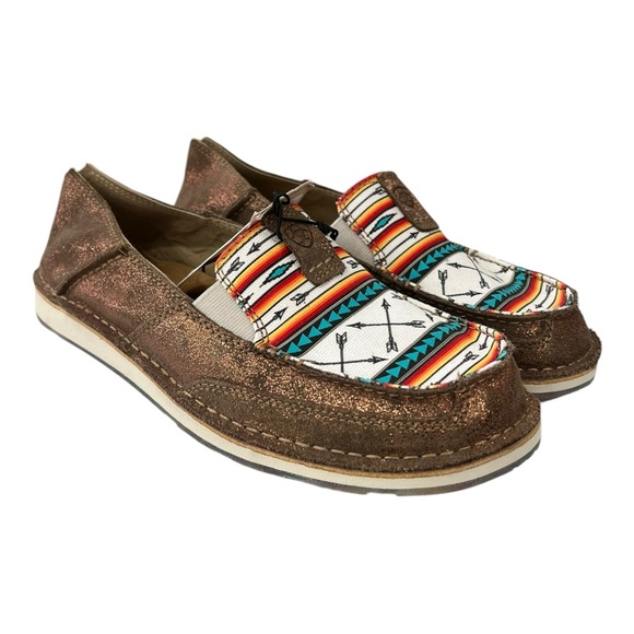 Ariat Shoes - New Ariat Ladies Cruiser Rose Gold Arrow Slip On Size 10 Shoes 10046918 Aztec